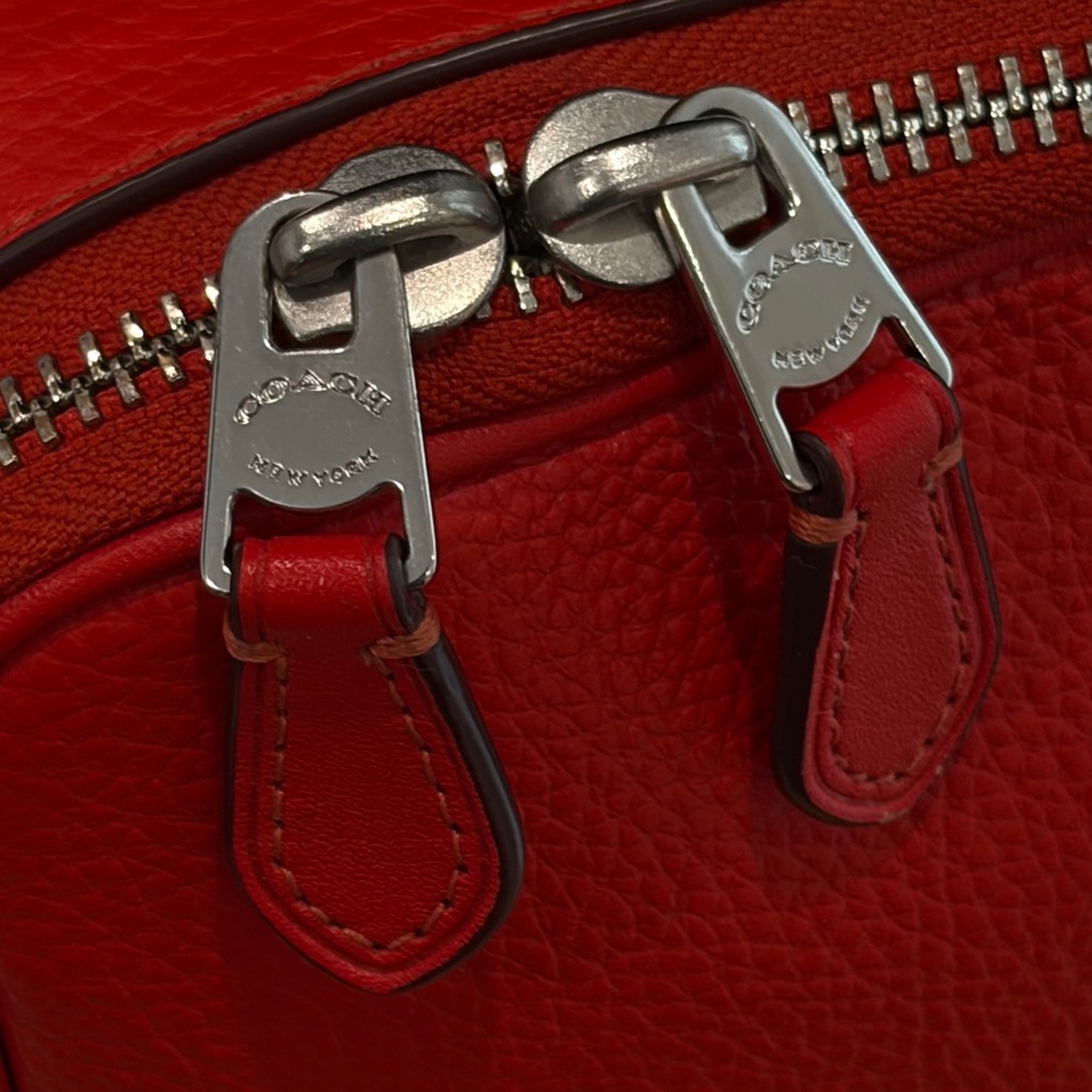 Coach Vibrant Red Crossbody Bag - Picture 6 of 7